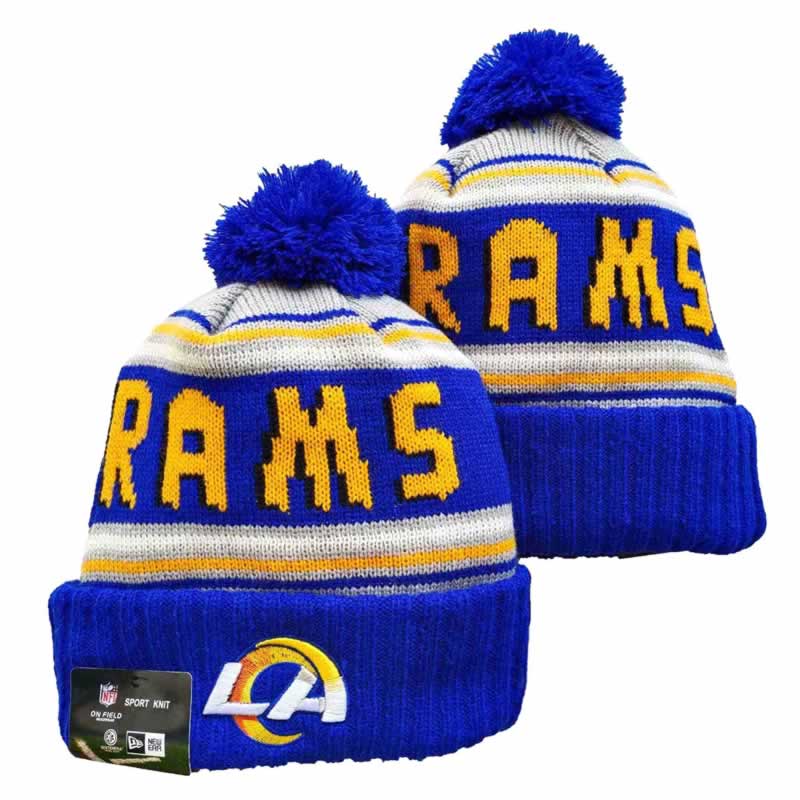 Rams Team Logo Royal Pom Cuffed Knit Hat YD,We sell and wholesale Rams Team Logo Royal Pom Cuffed Knit Hat YD on line form chian!